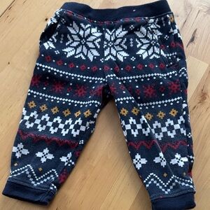 Cozy Snowflake Patterned Kids Bottoms